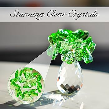 Amazon.com: H&D HYALINE & DORA Crystal Flower Four-Leaf Clover Amazon.com: H&D HYALINE & DORA Crystal Flower Four-Leaf Clover